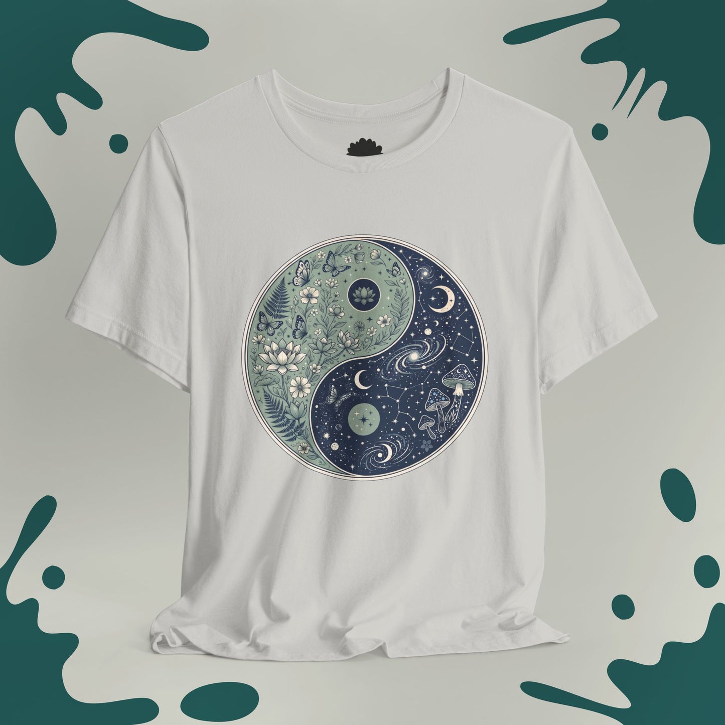 Botanical & Cosmos Yin Yang T-Shirt