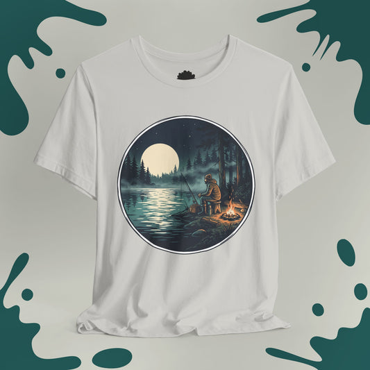 Midnight Fishing by the Campfire T-Shirt