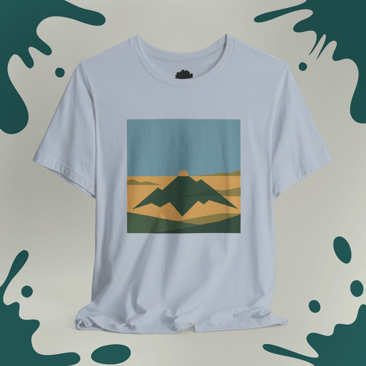 Geometric Mountain Sun T-Shirt