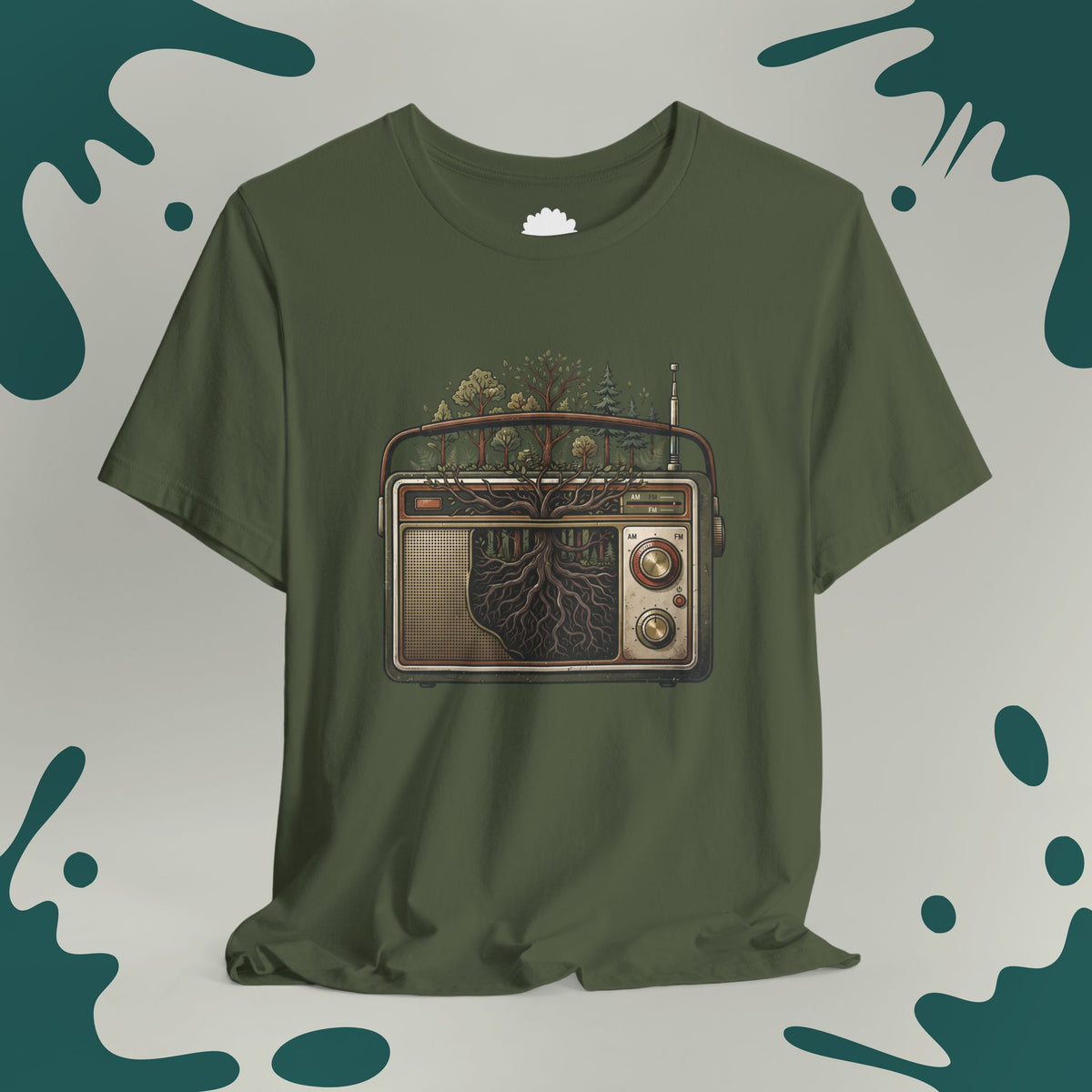 Nature Roots Vintage Radio T- Shirt