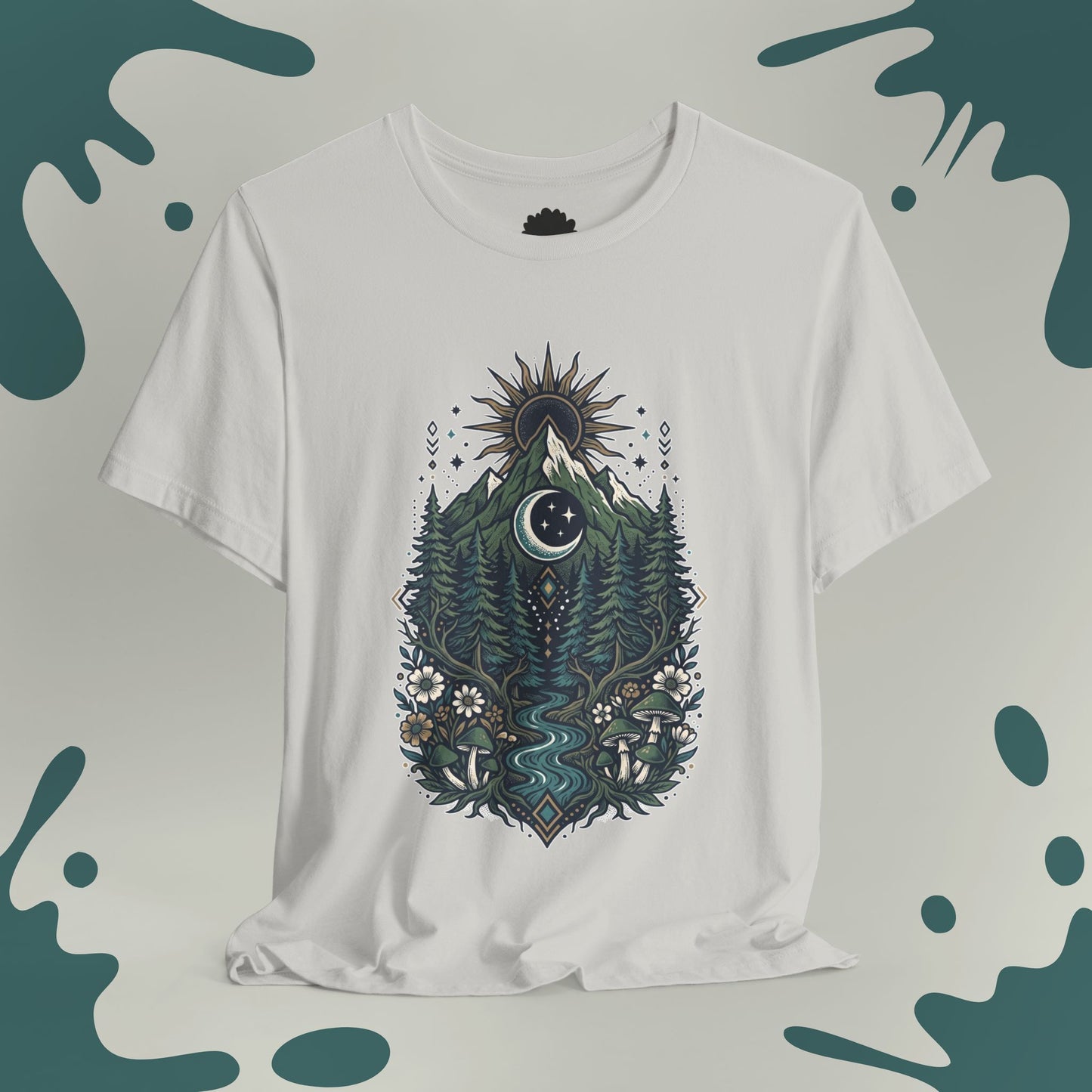 Mountain Sun & Moon Crest T-Shirt