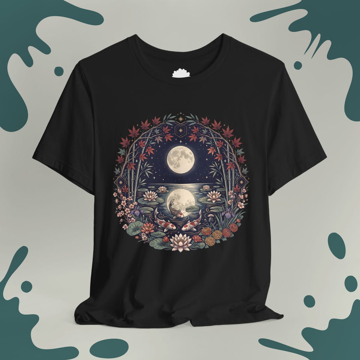 Moonlit Koi Pond T-Shirt