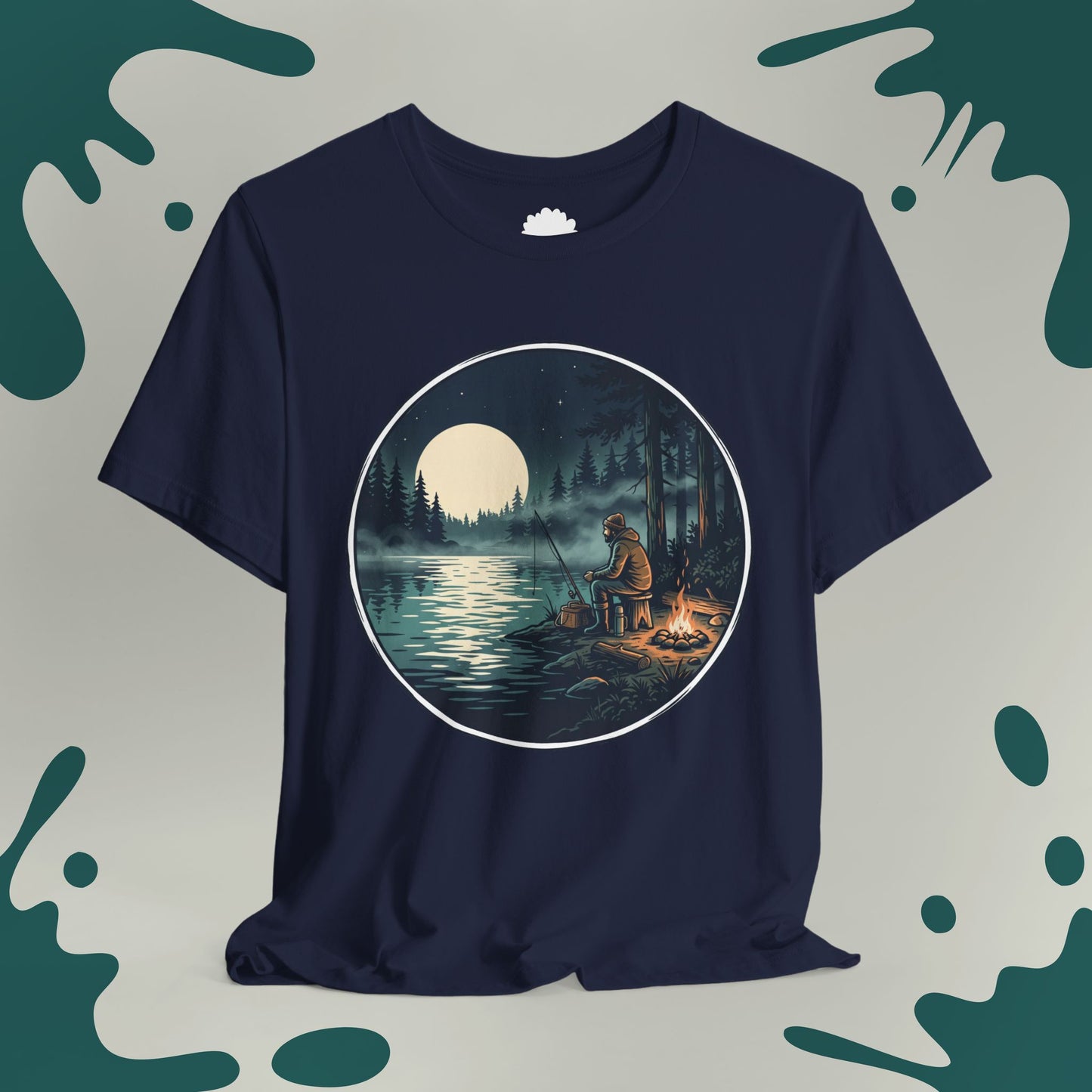 Midnight Fishing by the Campfire T-Shirt