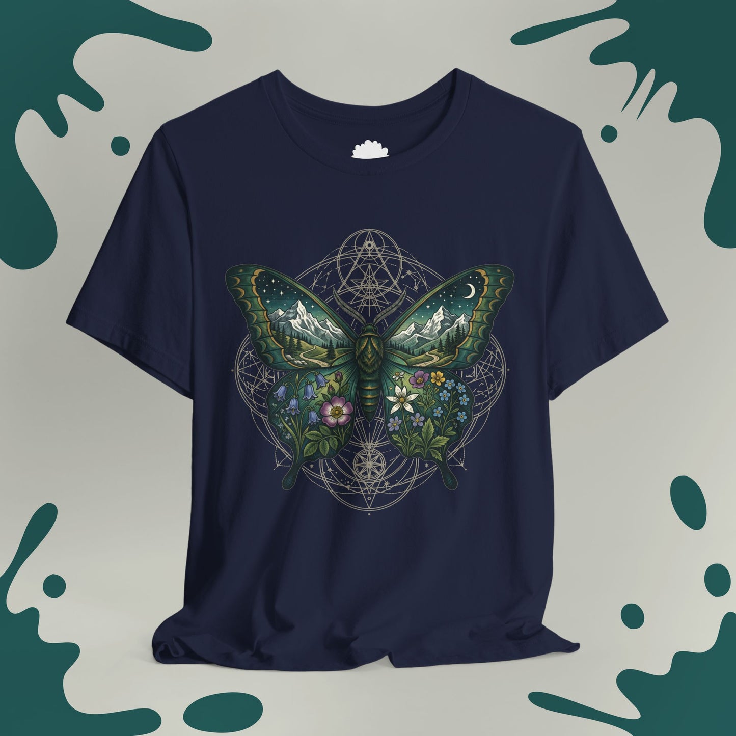 Starry Mountain Butterfly T-Shirt