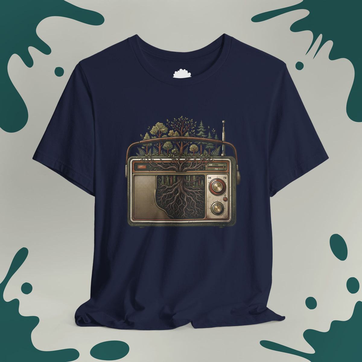 Nature Roots Vintage Radio T- Shirt