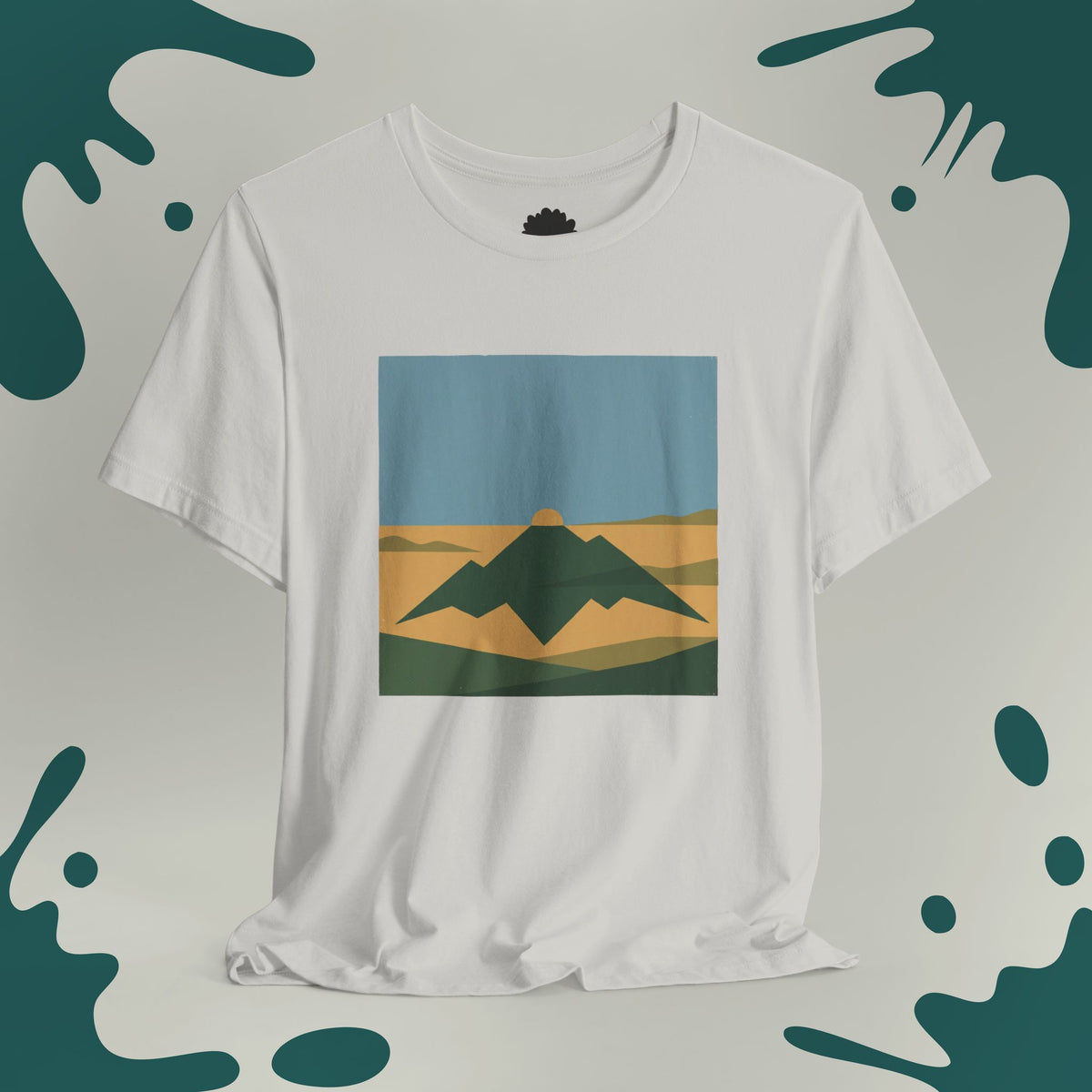 Geometric Mountain Sun T-Shirt
