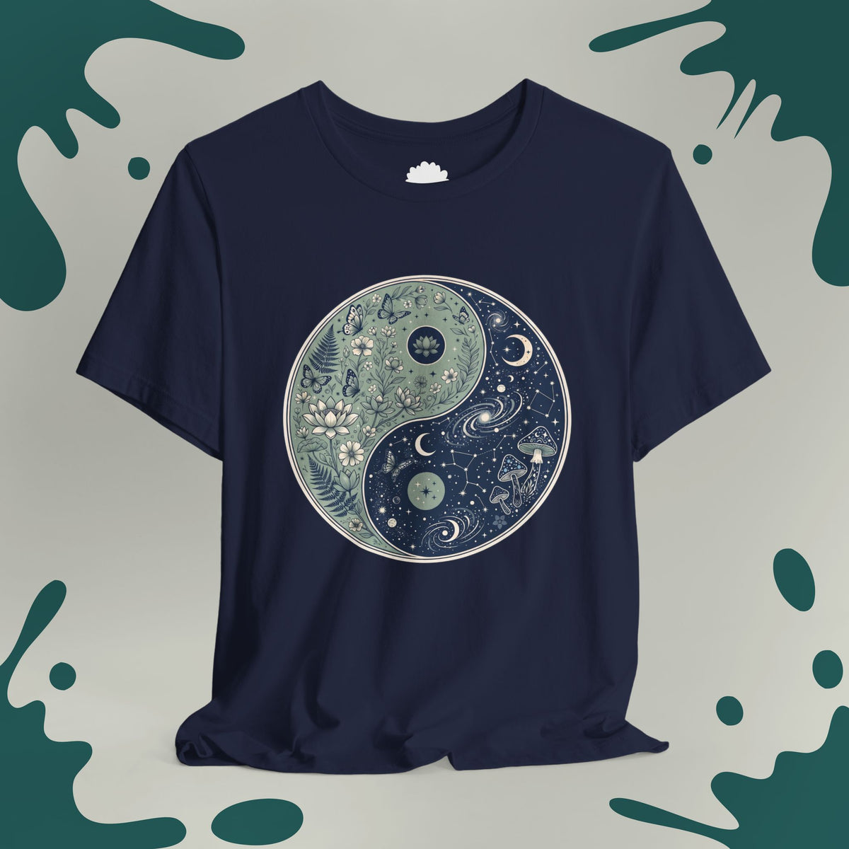 Botanical & Cosmos Yin Yang T-Shirt