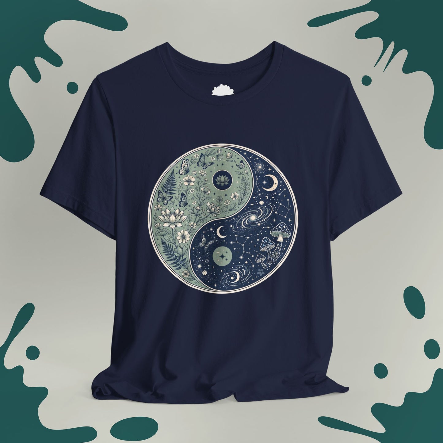 Botanical & Cosmos Yin Yang T-Shirt