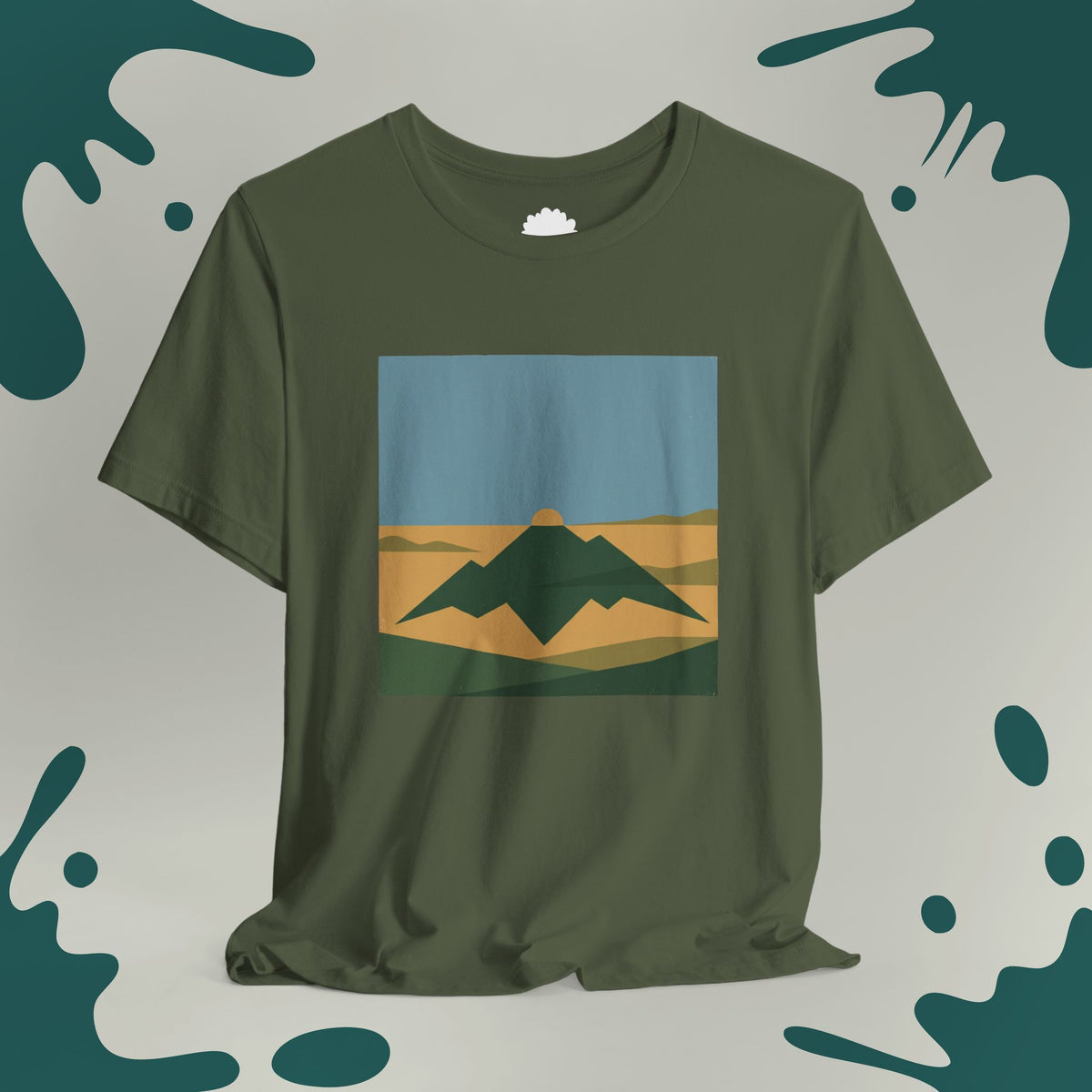 Geometric Mountain Sun T-Shirt