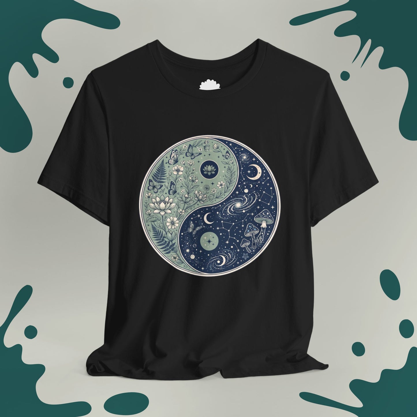 Botanical & Cosmos Yin Yang T-Shirt