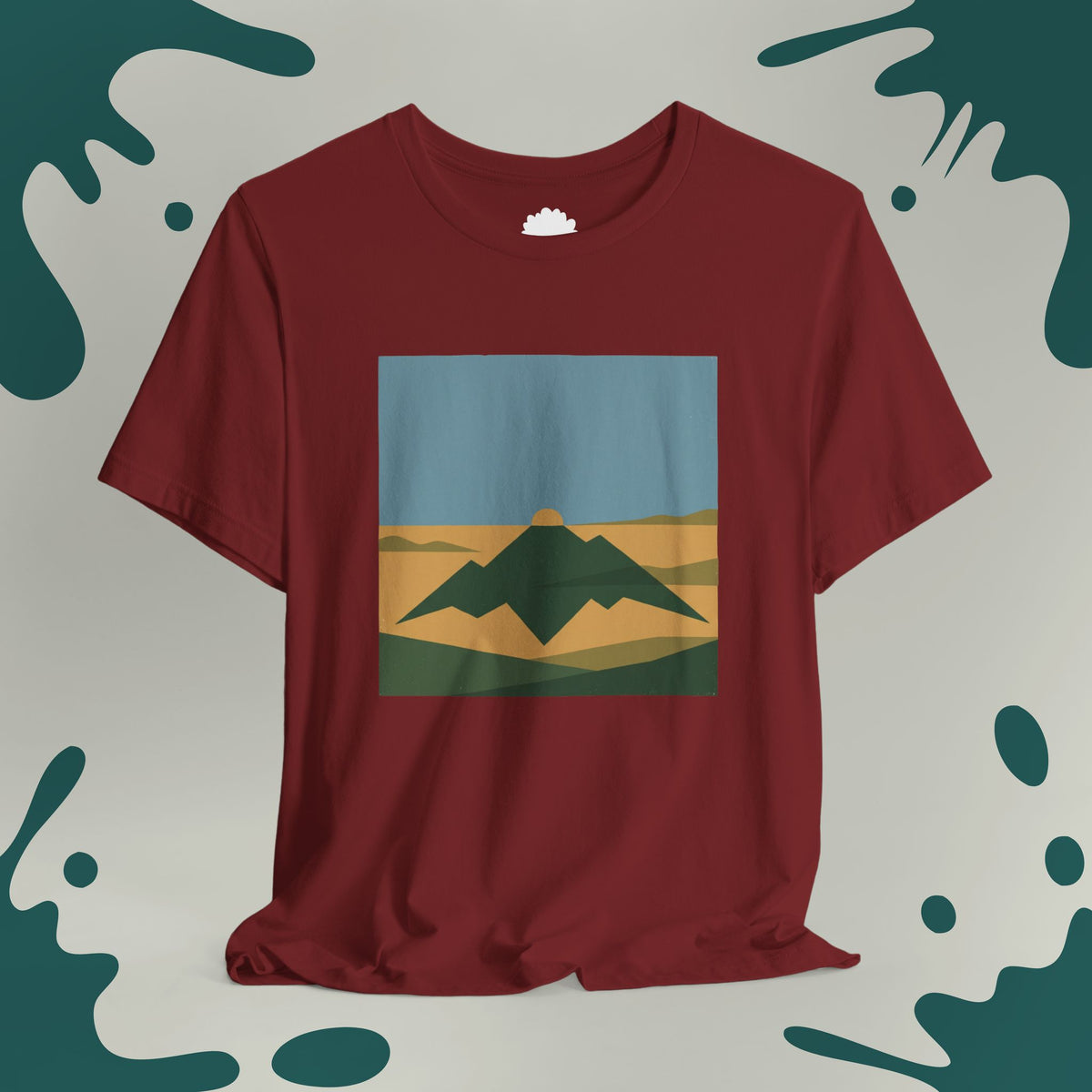 Geometric Mountain Sun T-Shirt