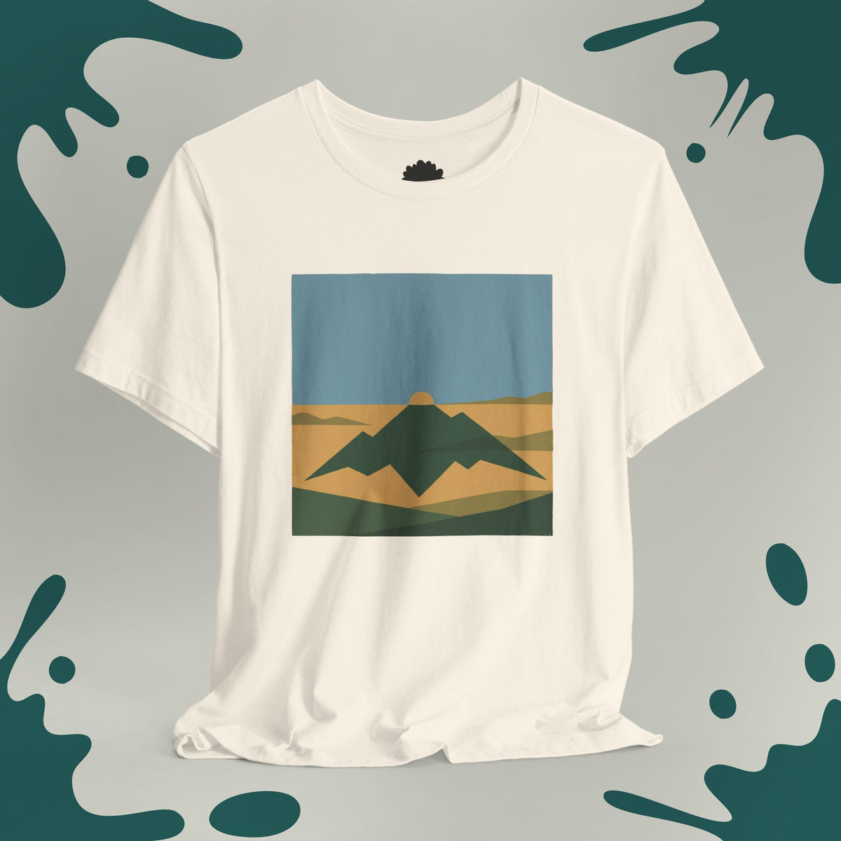 Geometric Mountain Sun T-Shirt
