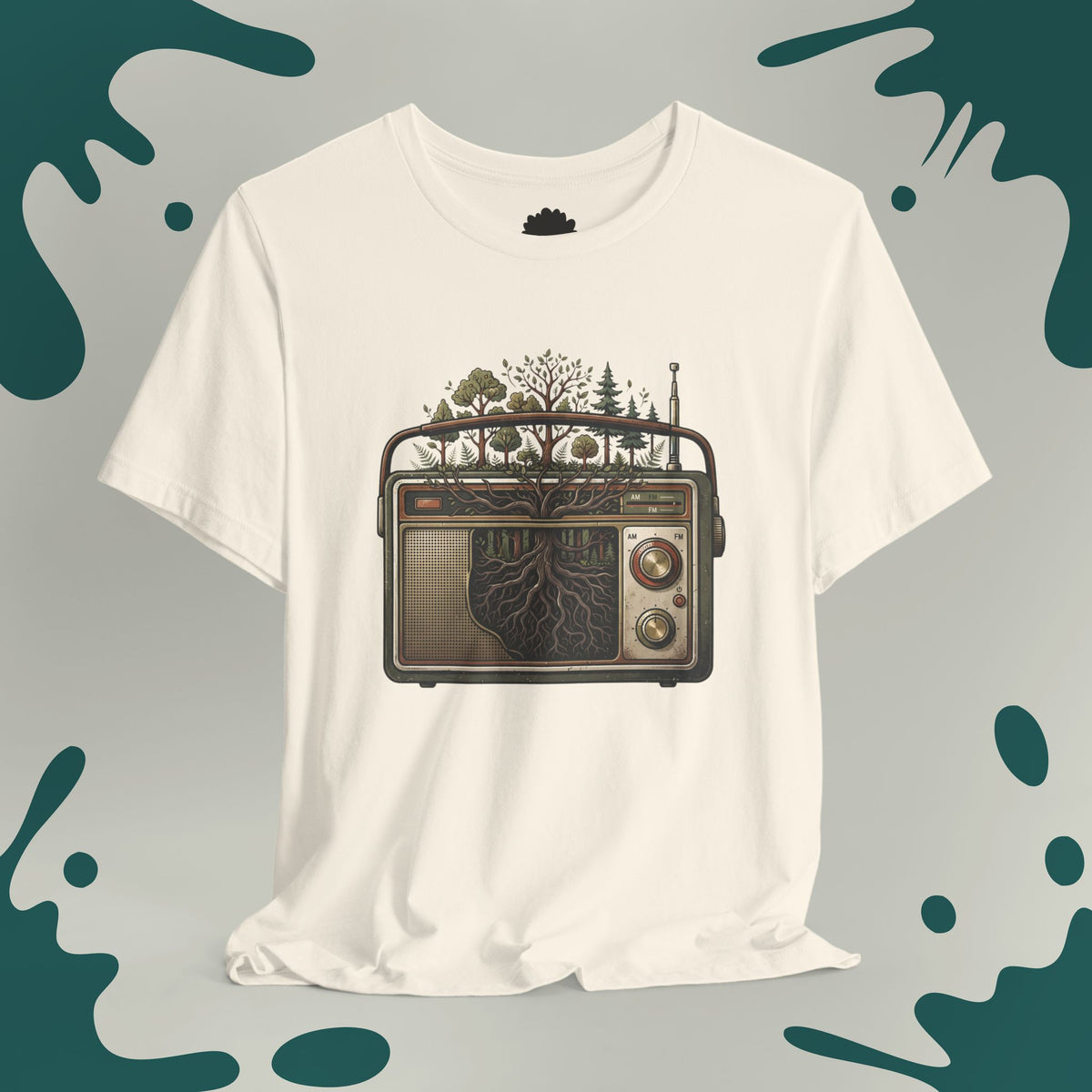 Nature Roots Vintage Radio T- Shirt