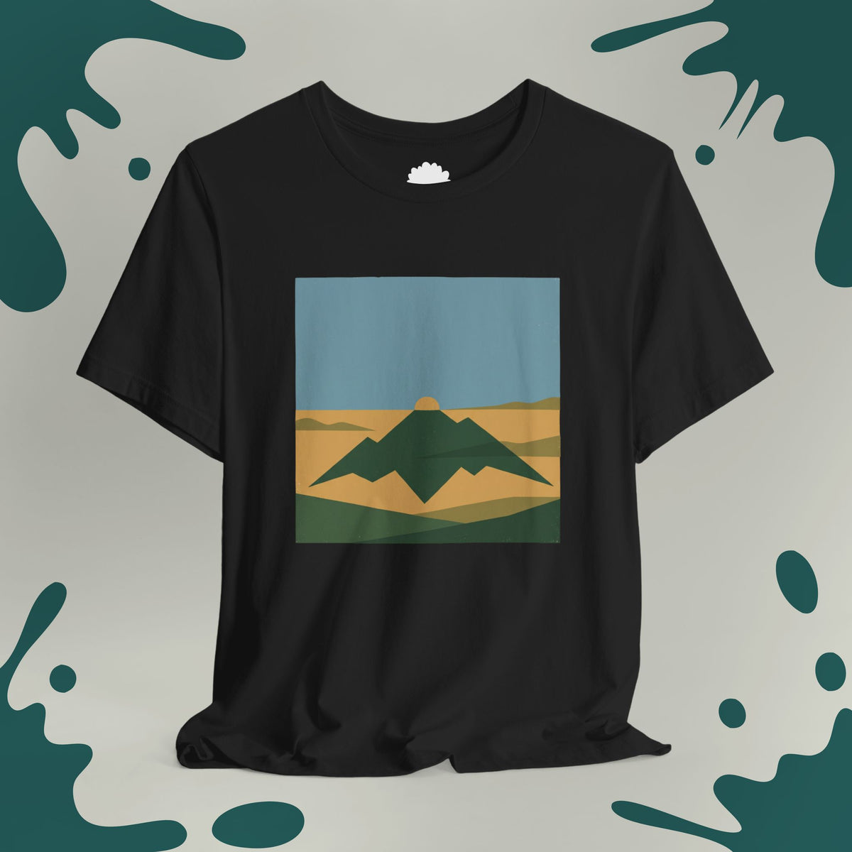 Geometric Mountain Sun T-Shirt