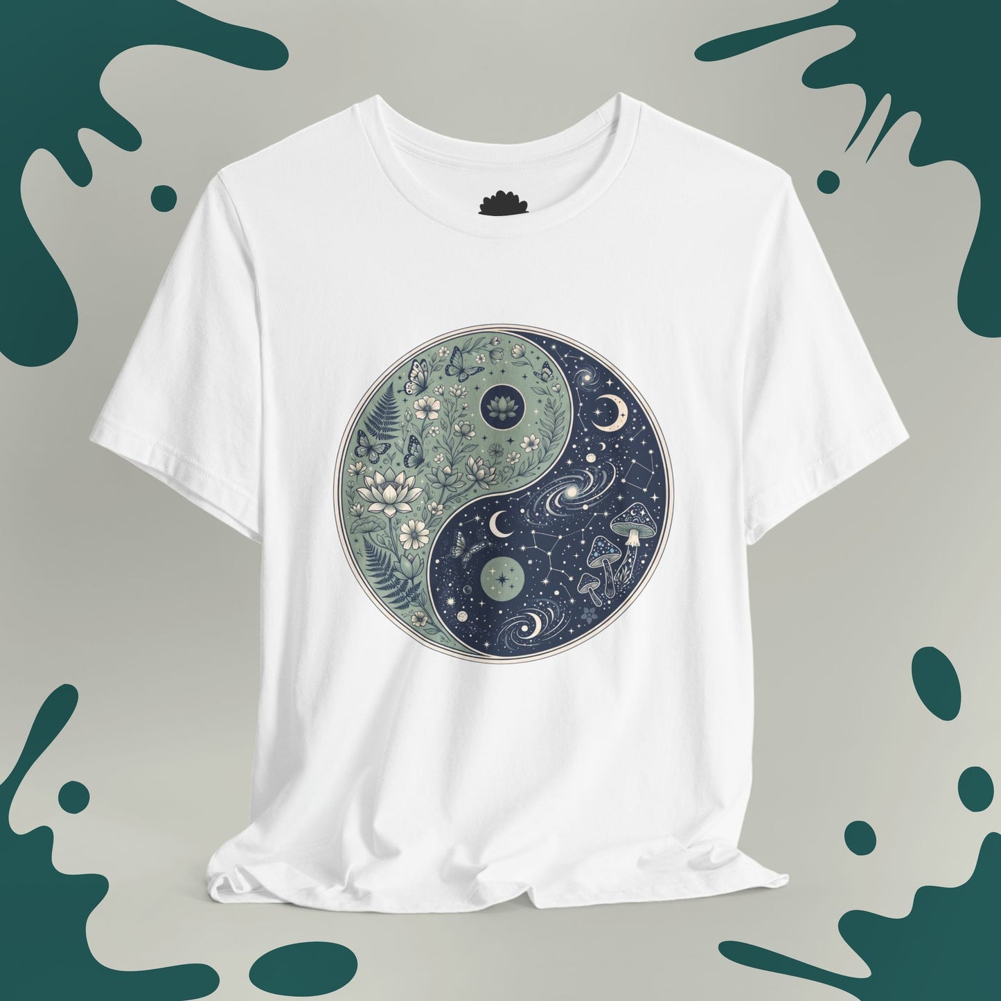 Botanical & Cosmos Yin Yang T-Shirt
