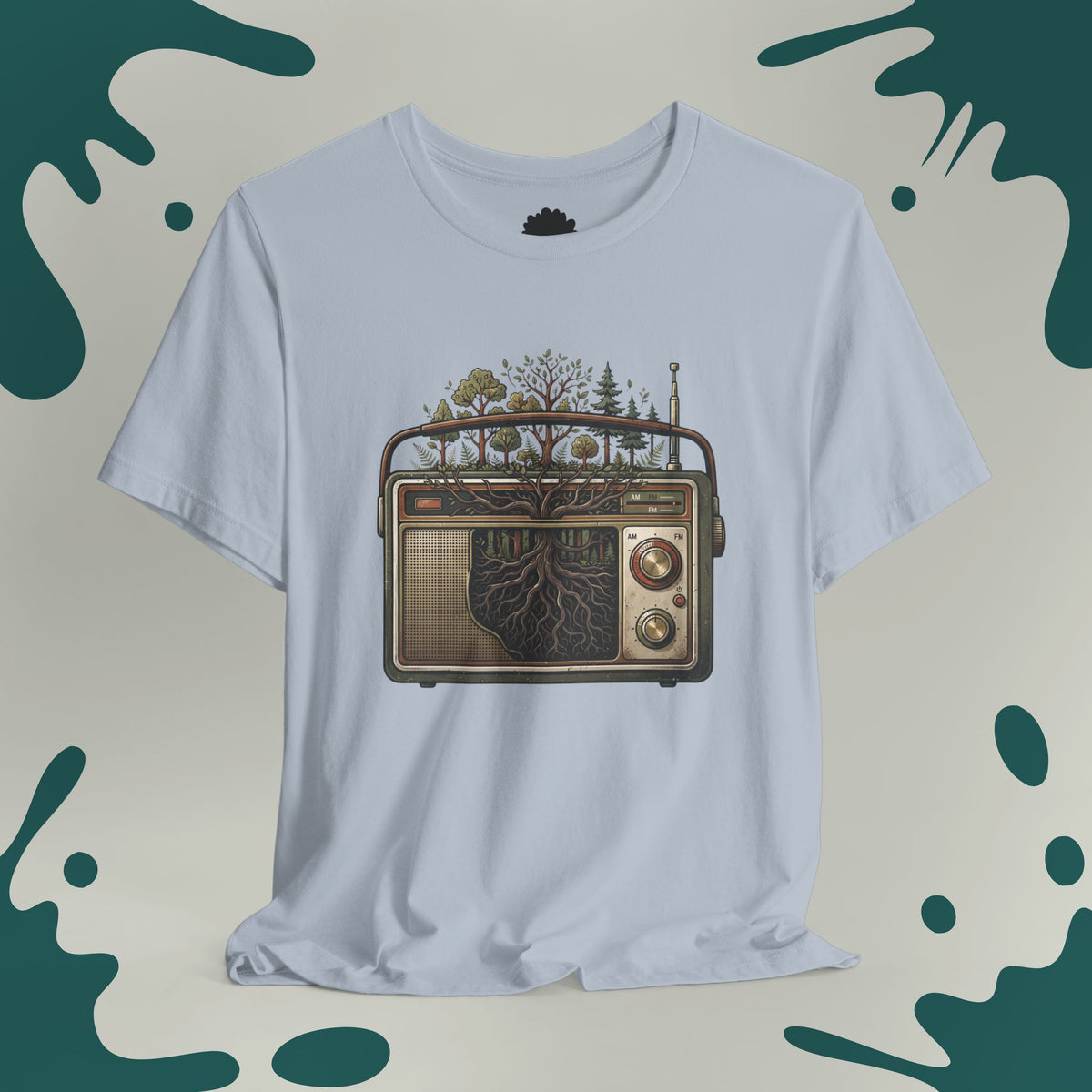 Nature Roots Vintage Radio T- Shirt
