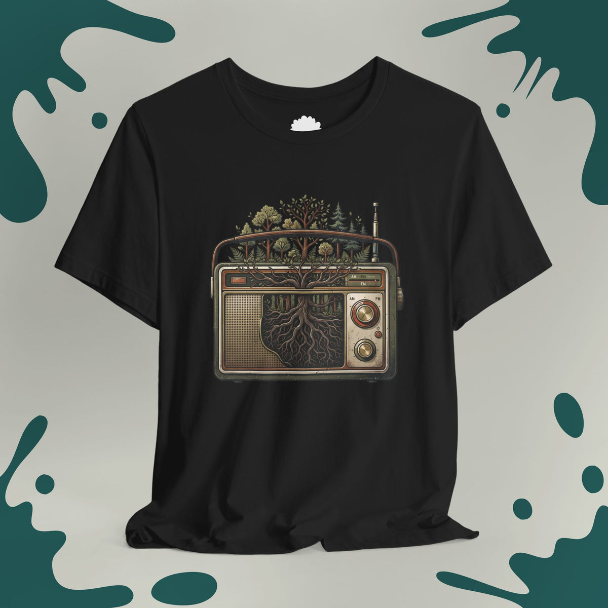 Nature Roots Vintage Radio T- Shirt