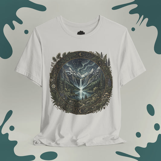 Northern Lights Waterfall T-Shirt