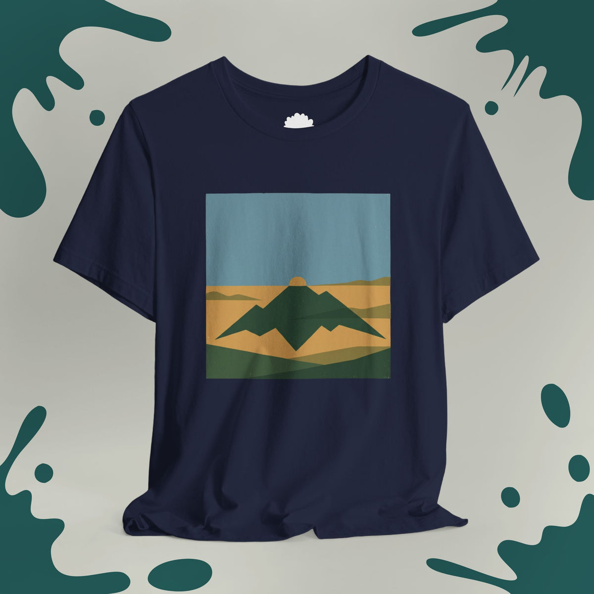 Geometric Mountain Sun T-Shirt