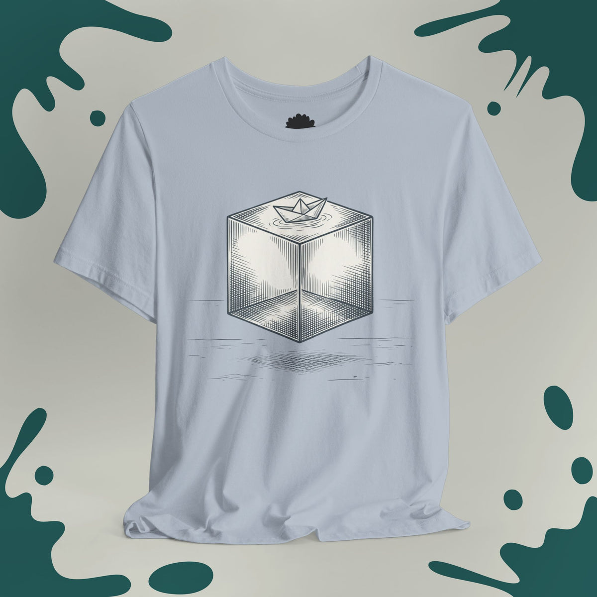 Paper Boat Cube T-Shirt