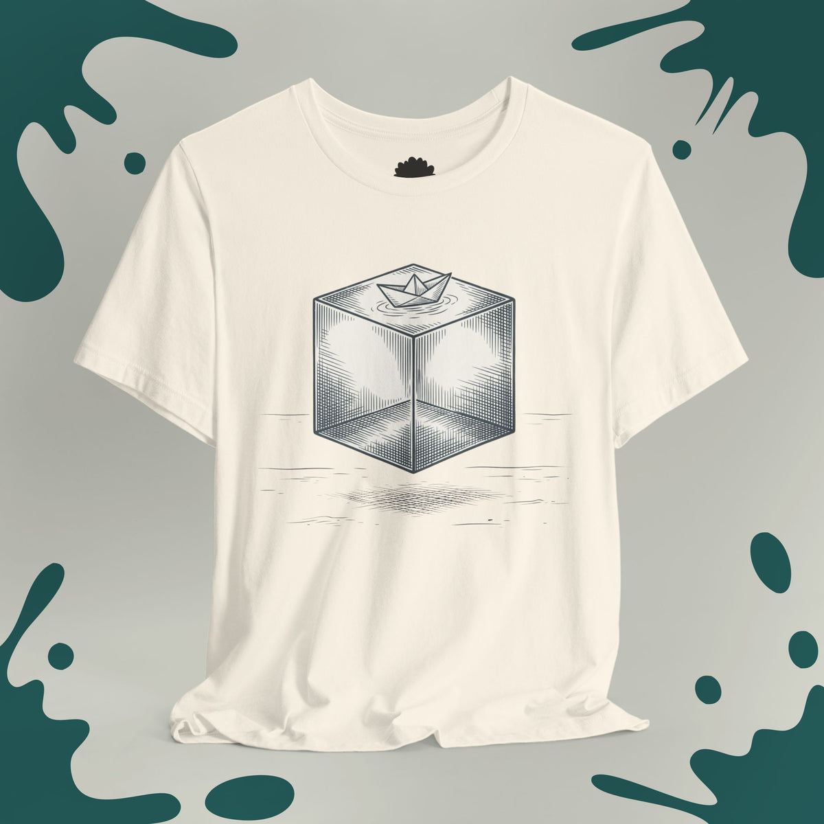Paper Boat Cube T-Shirt