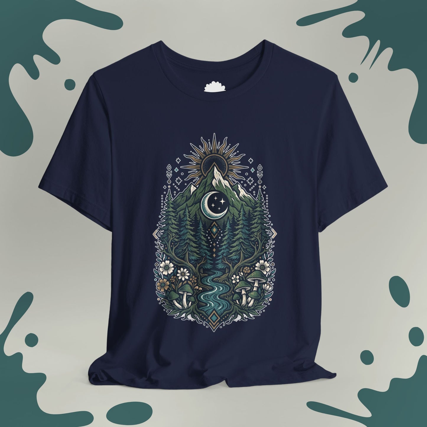Mountain Sun & Moon Crest T-Shirt
