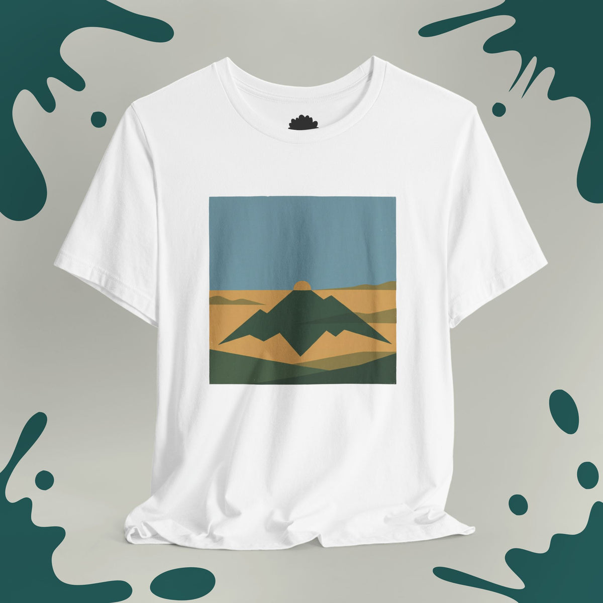 Geometric Mountain Sun T-Shirt