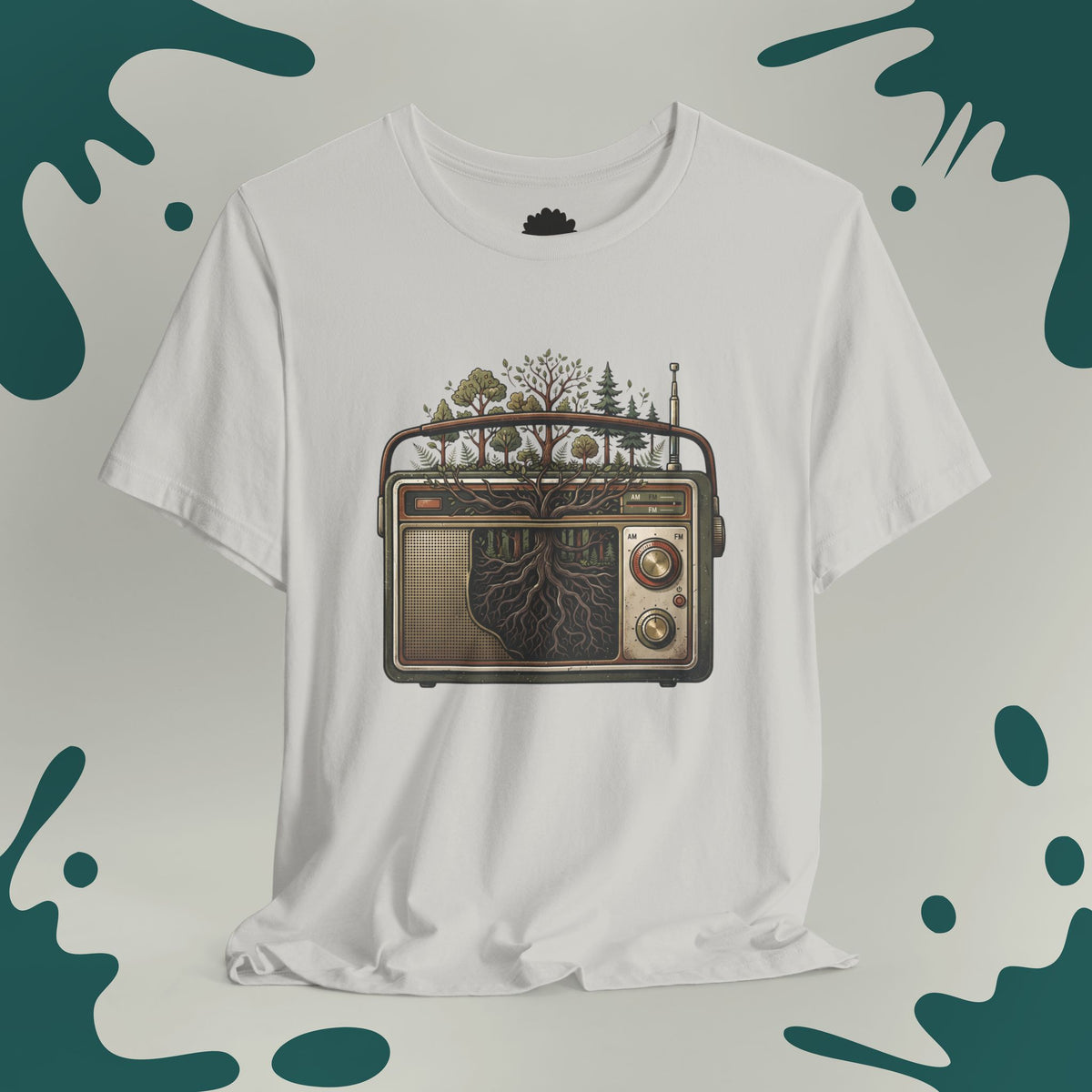 Nature Roots Vintage Radio T- Shirt