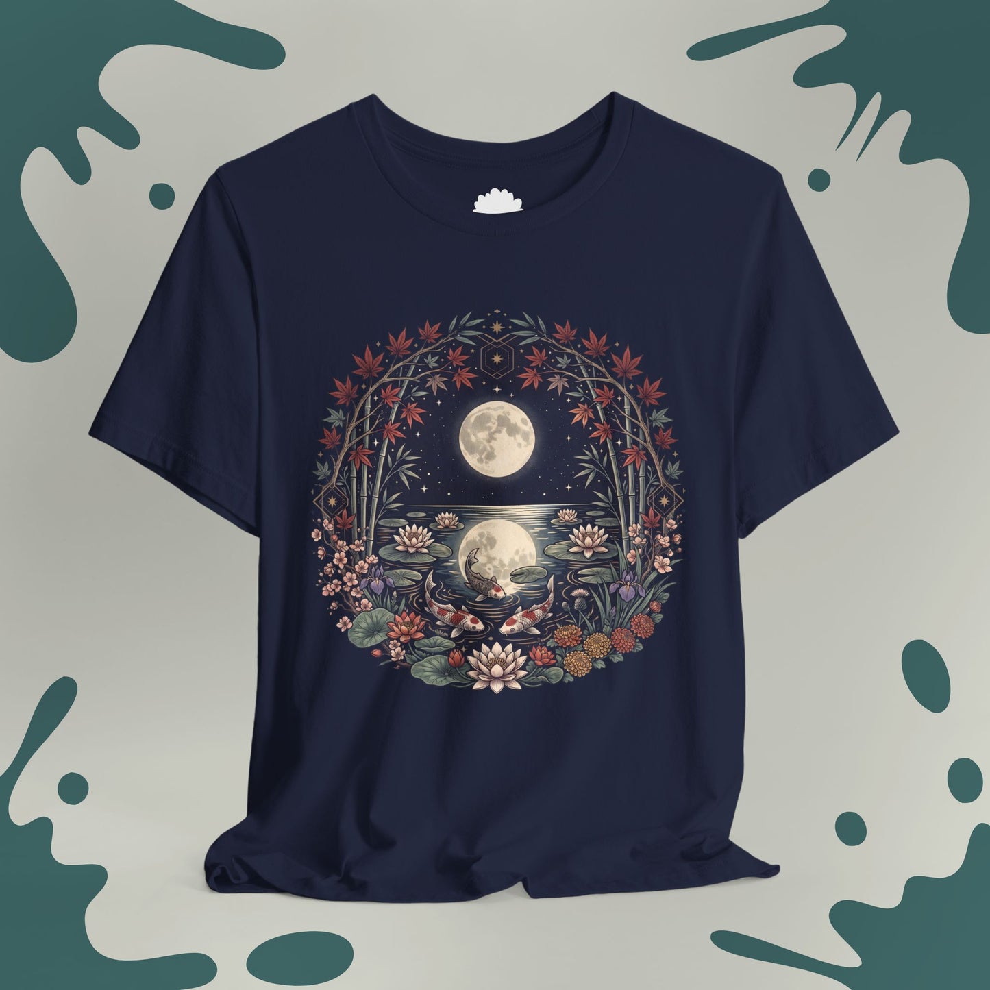 Moonlit Koi Pond T-Shirt