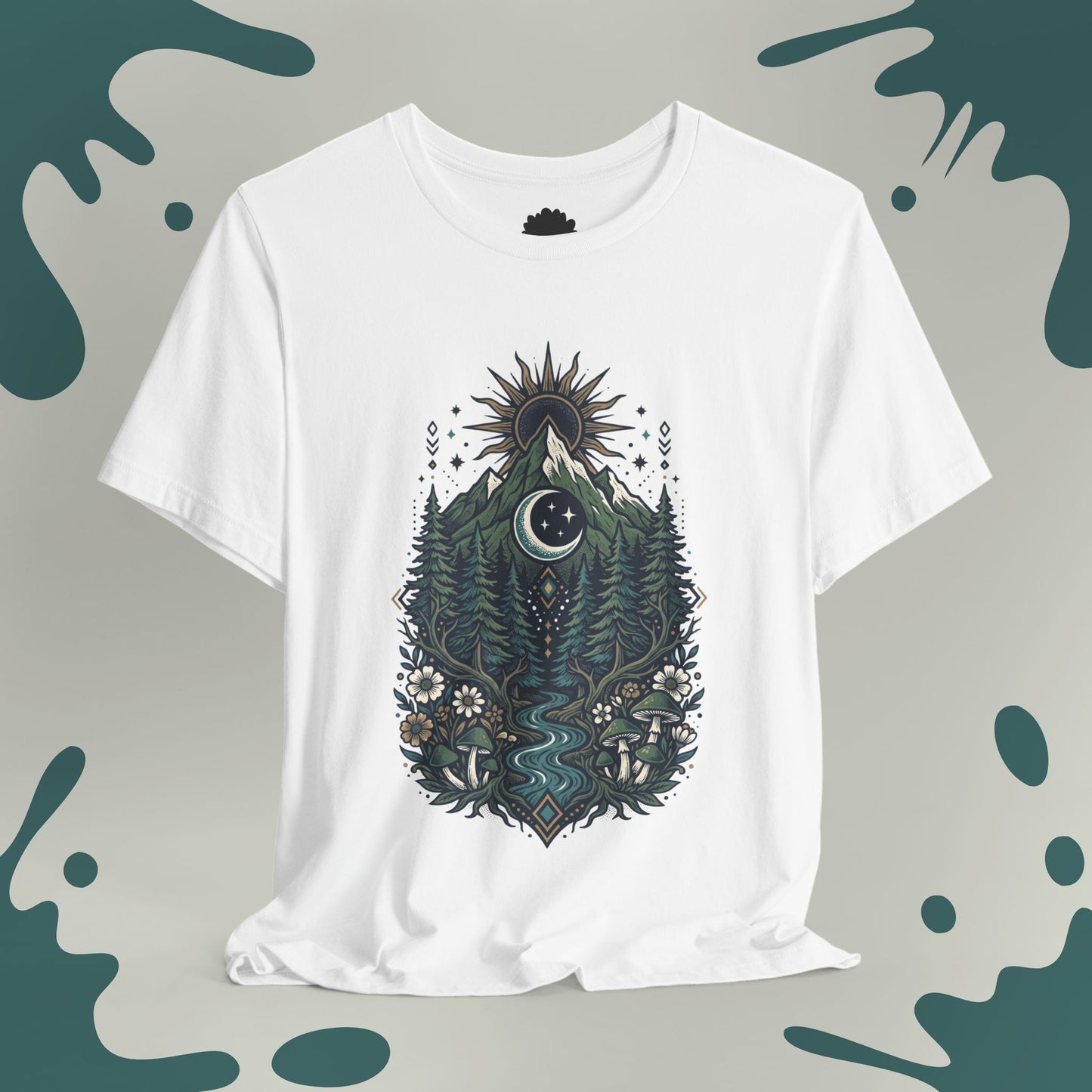 Mountain Sun & Moon Crest T-Shirt