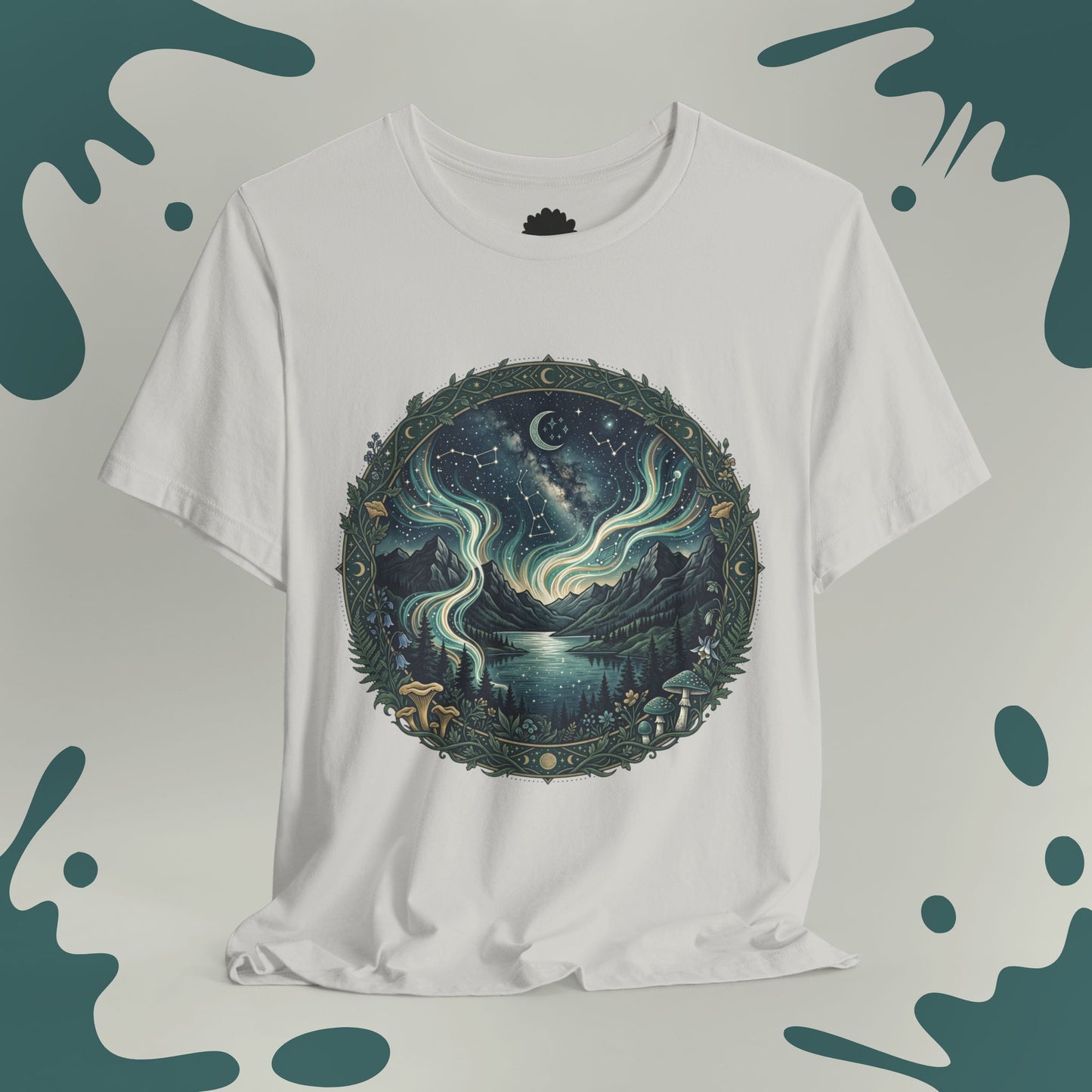 Celestial Aurora Lake T-Shirt