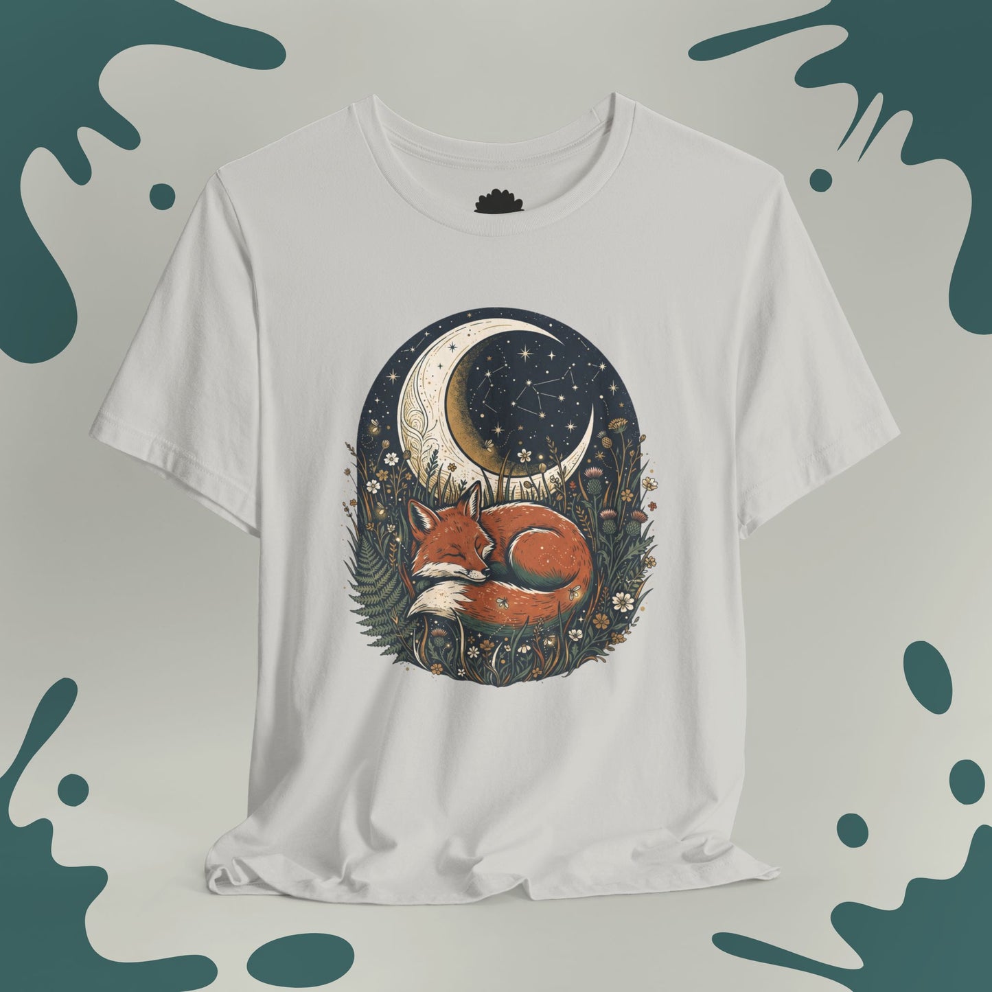 Sleeping Fox & Crescent Moon T-Shirt
