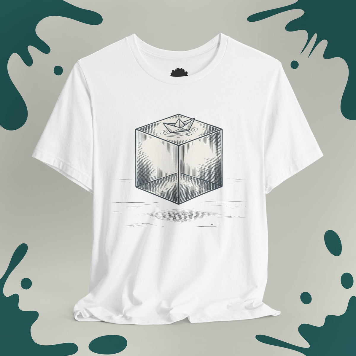 Paper Boat Cube T-Shirt